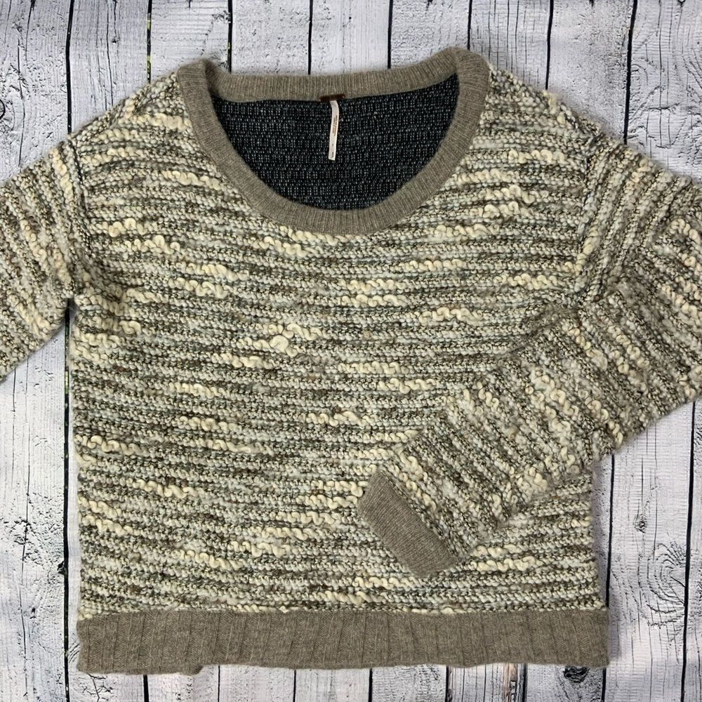 FREE PEOPLE Wool alpaca blend sweater